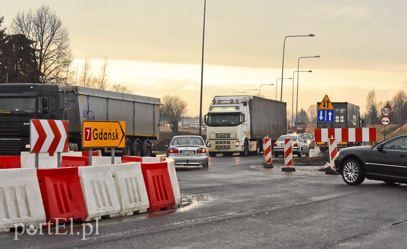 Elbląg, Kierowcy korzystający z trasy nr 7 muszą jeszcze przez półtora roku ćwiczyć cierpliwość