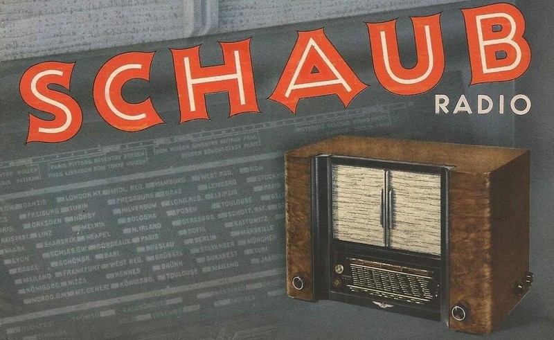 Elbląg, Prospekt na temat radia Schaub z 1939 roku