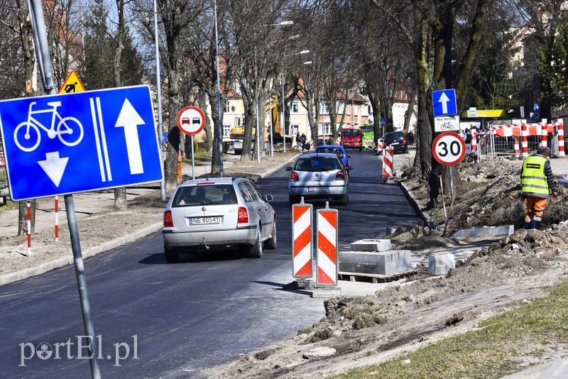 Elbląg, Ulica Kościuszki nadal w remoncie