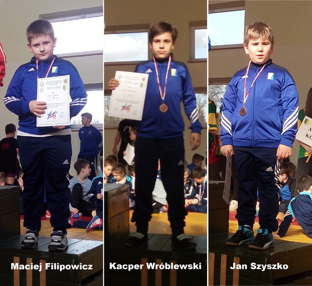 Elbląg, Młodzi zapaśnicy na podium Elbląg, Młodzi zapaśnicy na podium