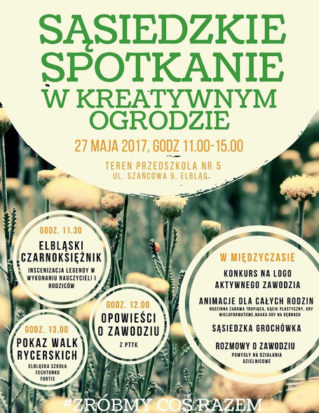 Elbląg, Sąsiedzkie spotkanie w Kreatywnym Ogrodzie Elbląg, Sąsiedzkie spotkanie w Kreatywnym Ogrodzie