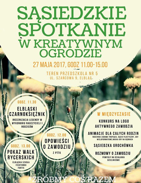 Elbląg, Sąsiedzkie spotkanie w Kreatywnym Ogrodzie