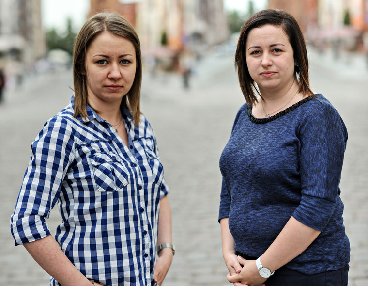 Elbląg, Od lewej Beata Kowalska i Dorota Olejnik, fot Anna Dembińska