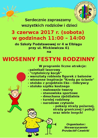 Elbląg, Wiosenny Festyn Rodzinny Elbląg, Wiosenny Festyn Rodzinny