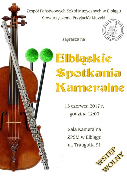 Elbląg, Szkoła muzyczna zaprasza na Elbląskie Spotkania Kameralne Elbląg, Szkoła muzyczna zaprasza na Elbląskie Spotkania Kameralne