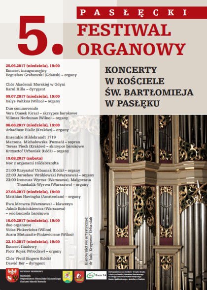 Inauguracja 5. Pasłęckiego Festiwalu Organowego