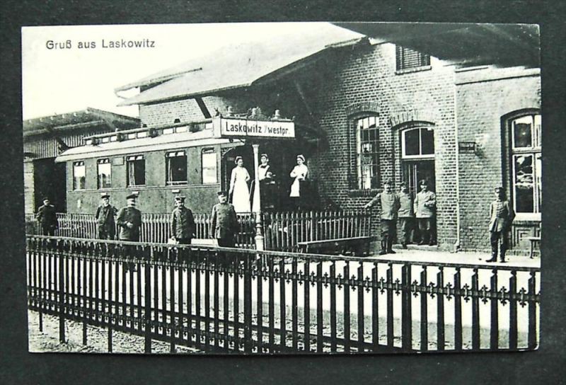 Elbląg, Dworzec w Laskowicach przed wojną
