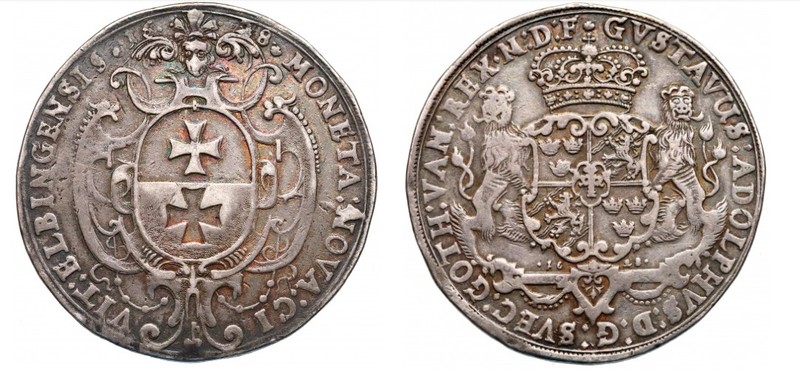 Elbląski talar Gustawa Adolfa z 1628 r.