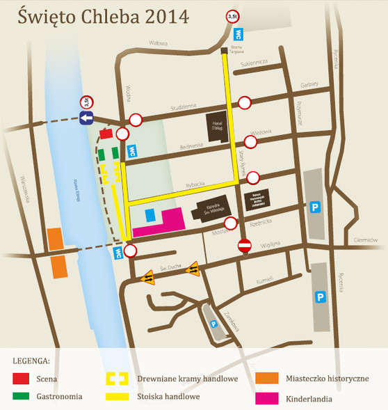 Elbląg, Plan ustawienia stoisk i kramów (pobierz w PDF-ie)