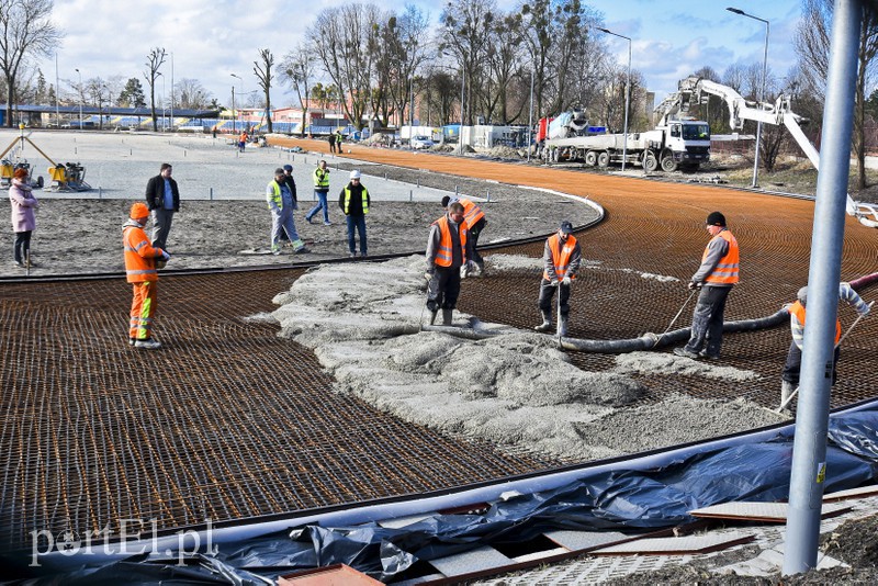Elbląg, Rozpoczęło się betonowanie toru Elbląg, Rozpoczęło się betonowanie toru