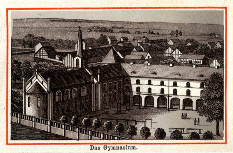 Elbląg, Tak przed wiekami wyglądało gimnazjum w Braniewie (archiwum autora)