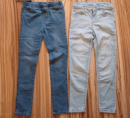 Elbląg 5x spodnie dla dziewczynki rozmiar 128 stan idealny