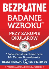 Bezpłatne badanie wzroku Bezpłatne badanie wzroku