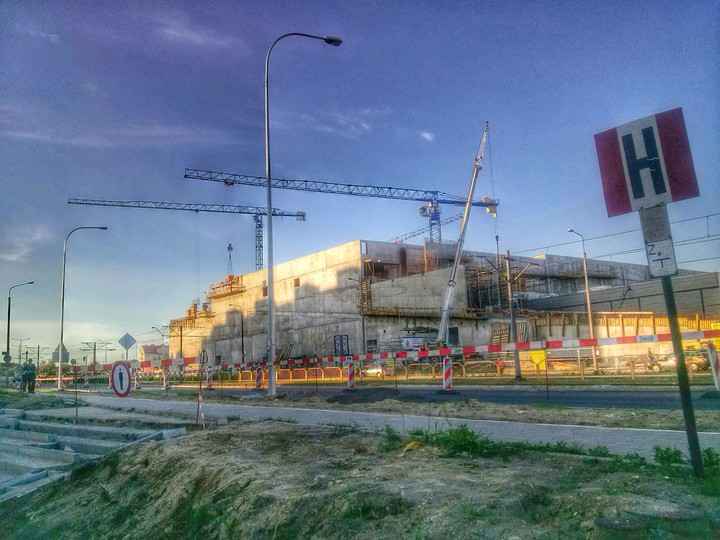 Stan budowy C.H Ogrody w technice H.D.R.  (Czerwiec 2014)