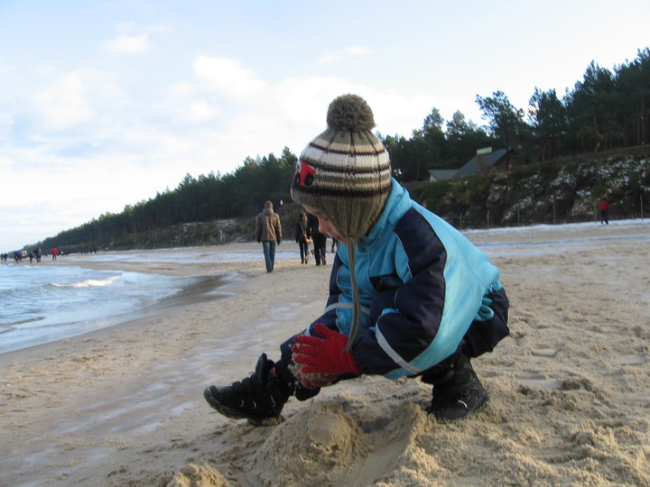 Zimą też robię babki z piasku.. Stegna (Grudzień 2012)