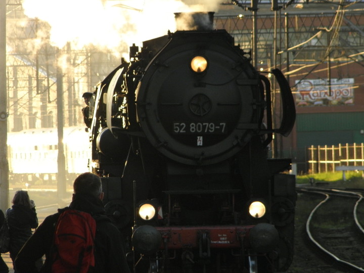 pociąg retro w Elblągu.  (Wrzesień 2013)