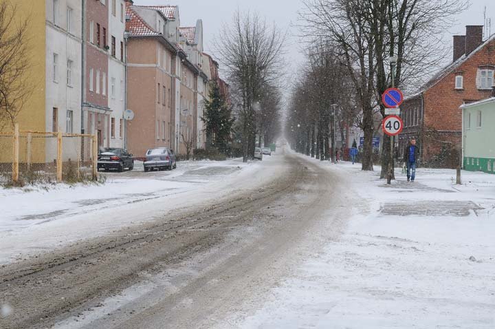Do Elbląga zawitała śnieżna zima zdjęcie nr 41358