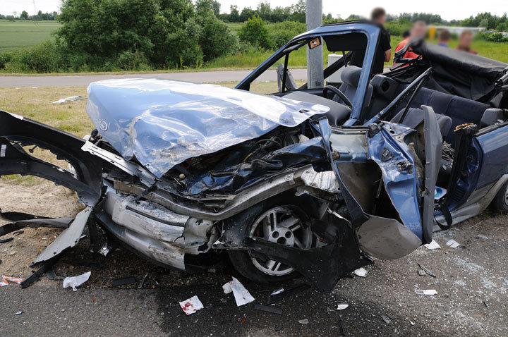 Wypadek na skrzyżowaniu Żuławskiej z obwodnicą zdjęcie nr 46601