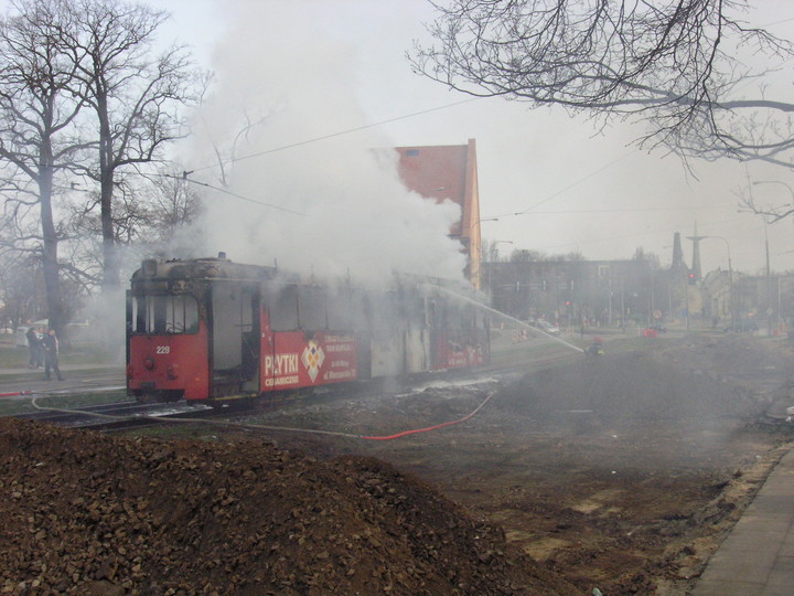 Pożar tramwaju zdjęcie nr 55428
