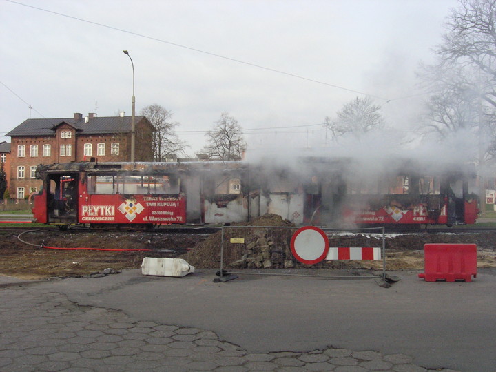 Pożar tramwaju zdjęcie nr 55434