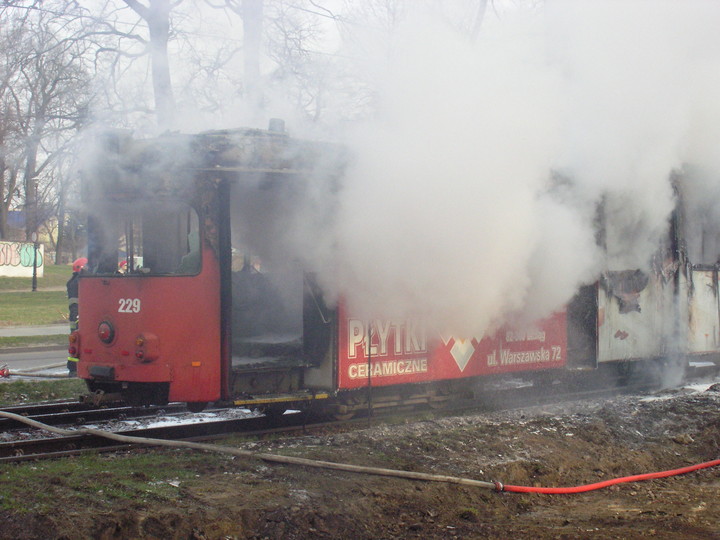 Pożar tramwaju zdjęcie nr 55422
