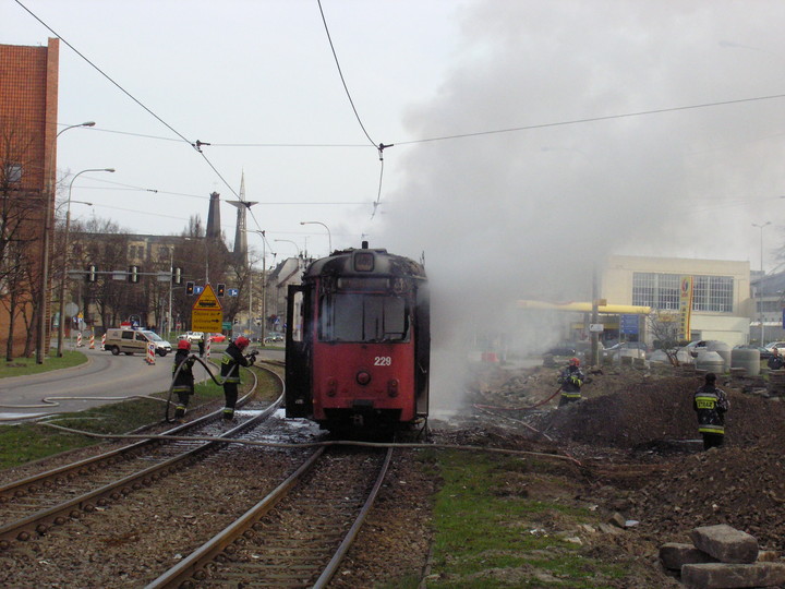Pożar tramwaju zdjęcie nr 55425