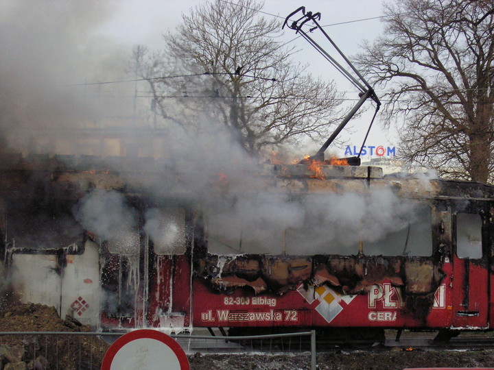 Pożar tramwaju zdjęcie nr 55418