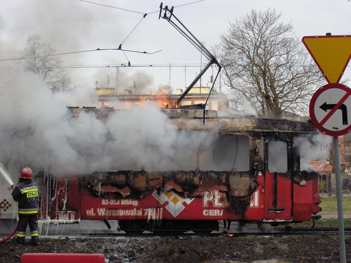 Pożar tramwaju zdjęcie nr 55420