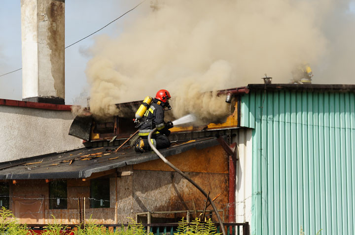 Pożar sklepu i warsztatu na Sopockiej zdjęcie nr 59616