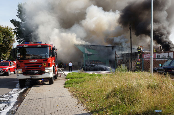 Pożar sklepu i warsztatu na Sopockiej zdjęcie nr 59610