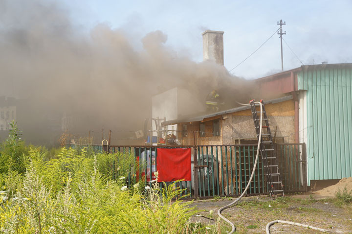 Pożar sklepu i warsztatu na Sopockiej zdjęcie nr 59605