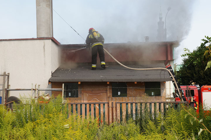 Pożar sklepu i warsztatu na Sopockiej zdjęcie nr 59600