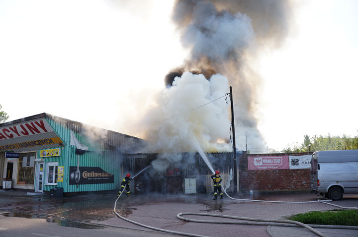 Pożar sklepu i warsztatu na Sopockiej zdjęcie nr 59596