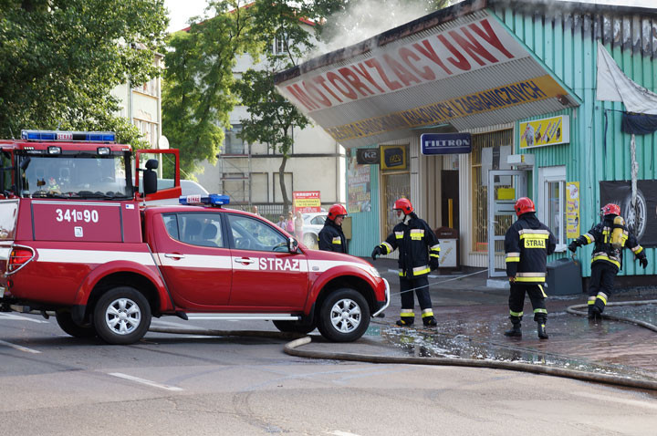 Pożar sklepu i warsztatu na Sopockiej zdjęcie nr 59607