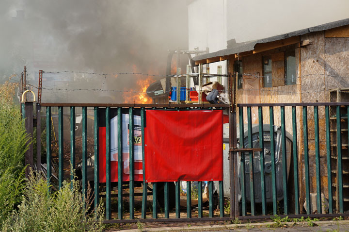 Pożar sklepu i warsztatu na Sopockiej zdjęcie nr 59598