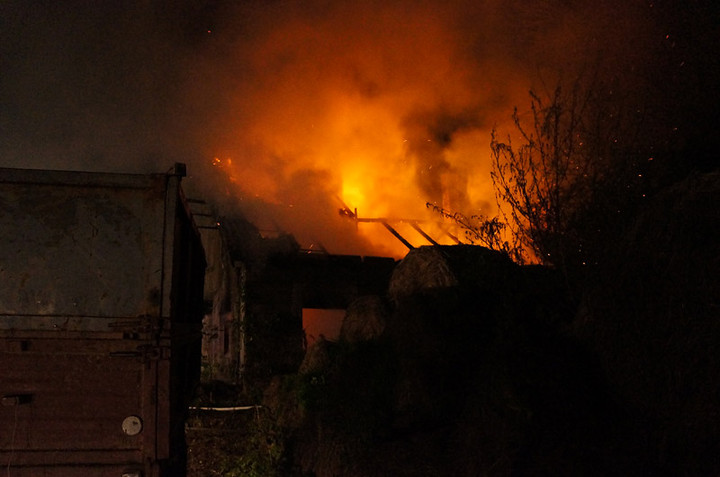 Nocny pożar na Polderowej zdjęcie nr 77520