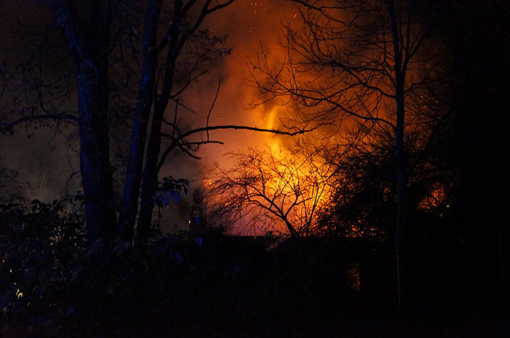 Nocny pożar na Polderowej zdjęcie nr 77522