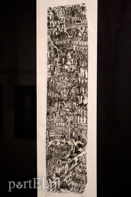 Grafika Jerzego Domino w cyklu Elbląg Plastyczny zdjęcie nr 97719