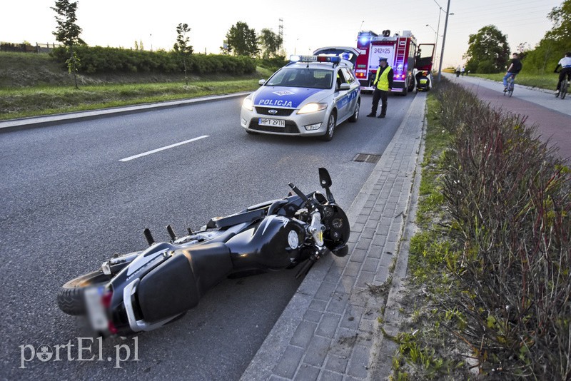 Wypadek motocyklisty na Modrzewinie zdjęcie nr 152576