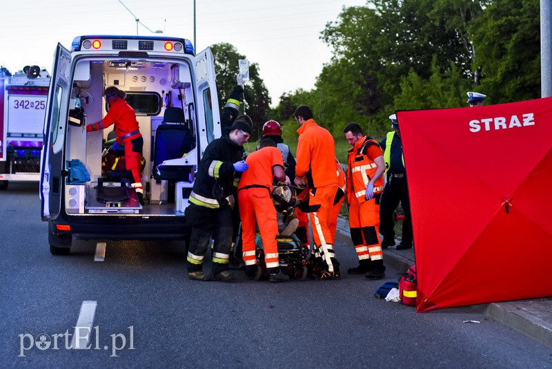 Wypadek motocyklisty na Modrzewinie zdjęcie nr 152569