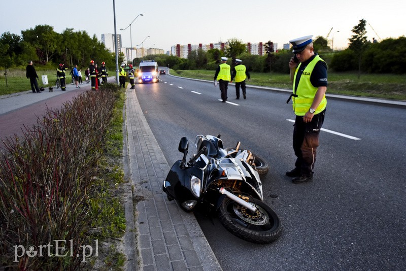 Wypadek motocyklisty na Modrzewinie zdjęcie nr 152578