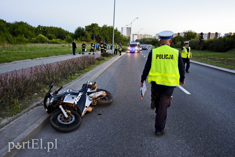 Wypadek motocyklisty na Modrzewinie zdjęcie nr 152577