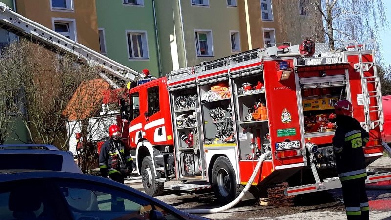 Pożar mieszkania w Braniewie  zdjęcie nr 222743