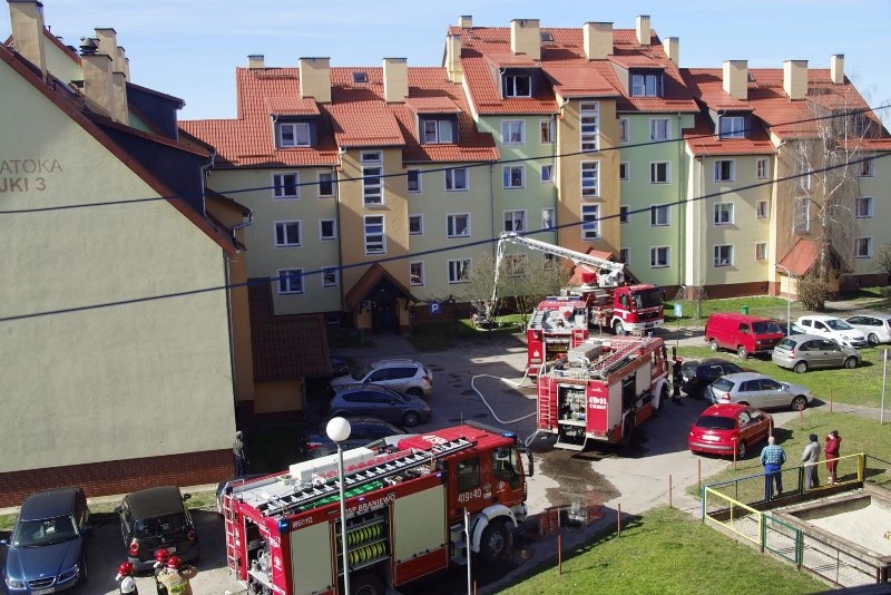 Pożar mieszkania w Braniewie  zdjęcie nr 222744