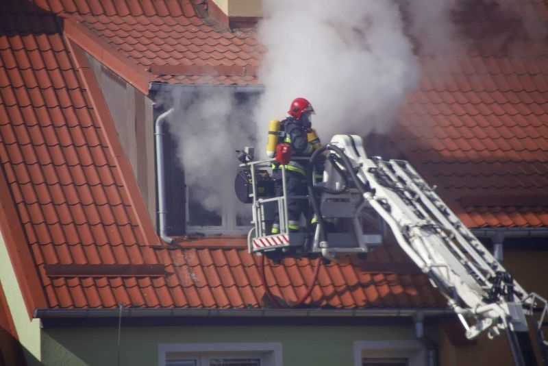 Pożar mieszkania w Braniewie  zdjęcie nr 222745