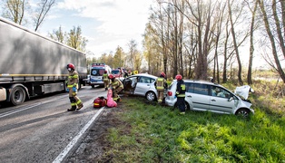 Wypadek w Karczowiskach, zginął jeden z kierowców