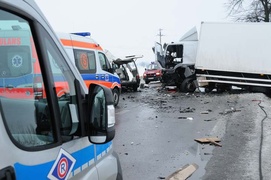 Śmiertelny wypadek w Szopach. Droga nr 22 zablokowana