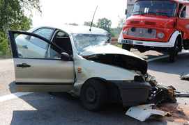 Wypadek w Jazowej-dwie osoby ranne