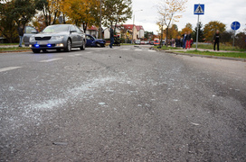 Wypadek na Niepodległości: dwie osoby ranne