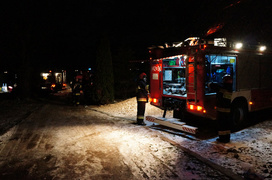 Nocny pożar na Malborskiej